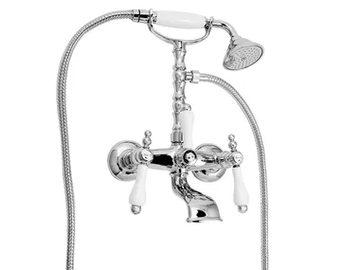 PRAGA - PRAGA CRYSTAL - F7500 - Wall-mounted bathtub tap with hand shower by Rubinetteria Giulini - view 2